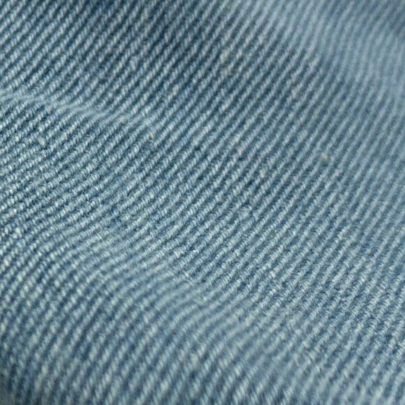 ZARA SIZE 29 DENIM JEAN ESPADRILLES RAW EDGE FLAT SLIP-ON SHOES WOMEN SANDALS - Picture 8 of 8